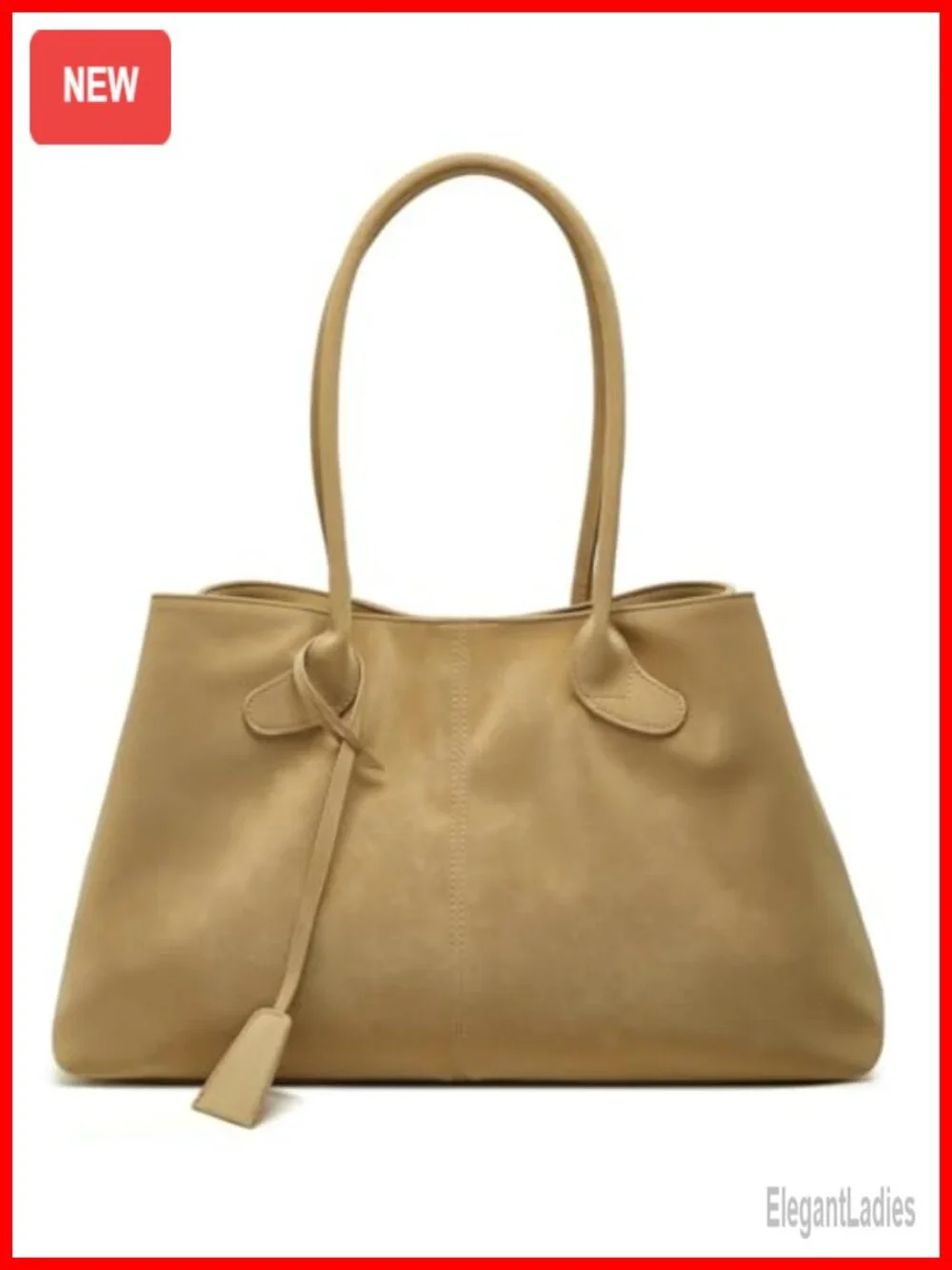 Suede Tote Shoulder Bag Crossbody Hobo Handbag Slouchy Retro Vegan Suede Large